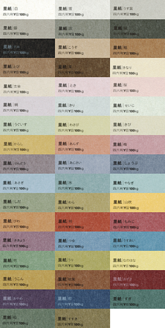 里紙｜日本の全ての厚紙や特殊紙に名刺印刷｜エンボスJP